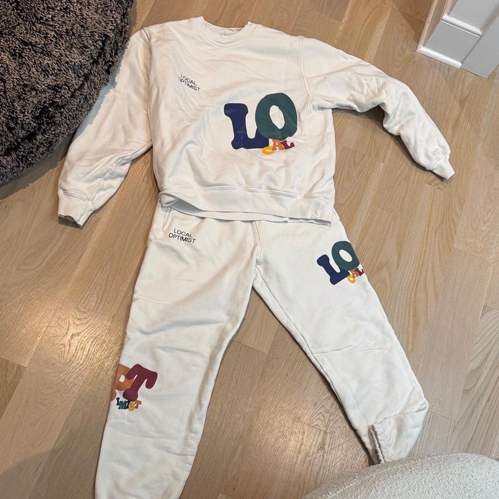 Madhappy White Track Pants & Joggers Set